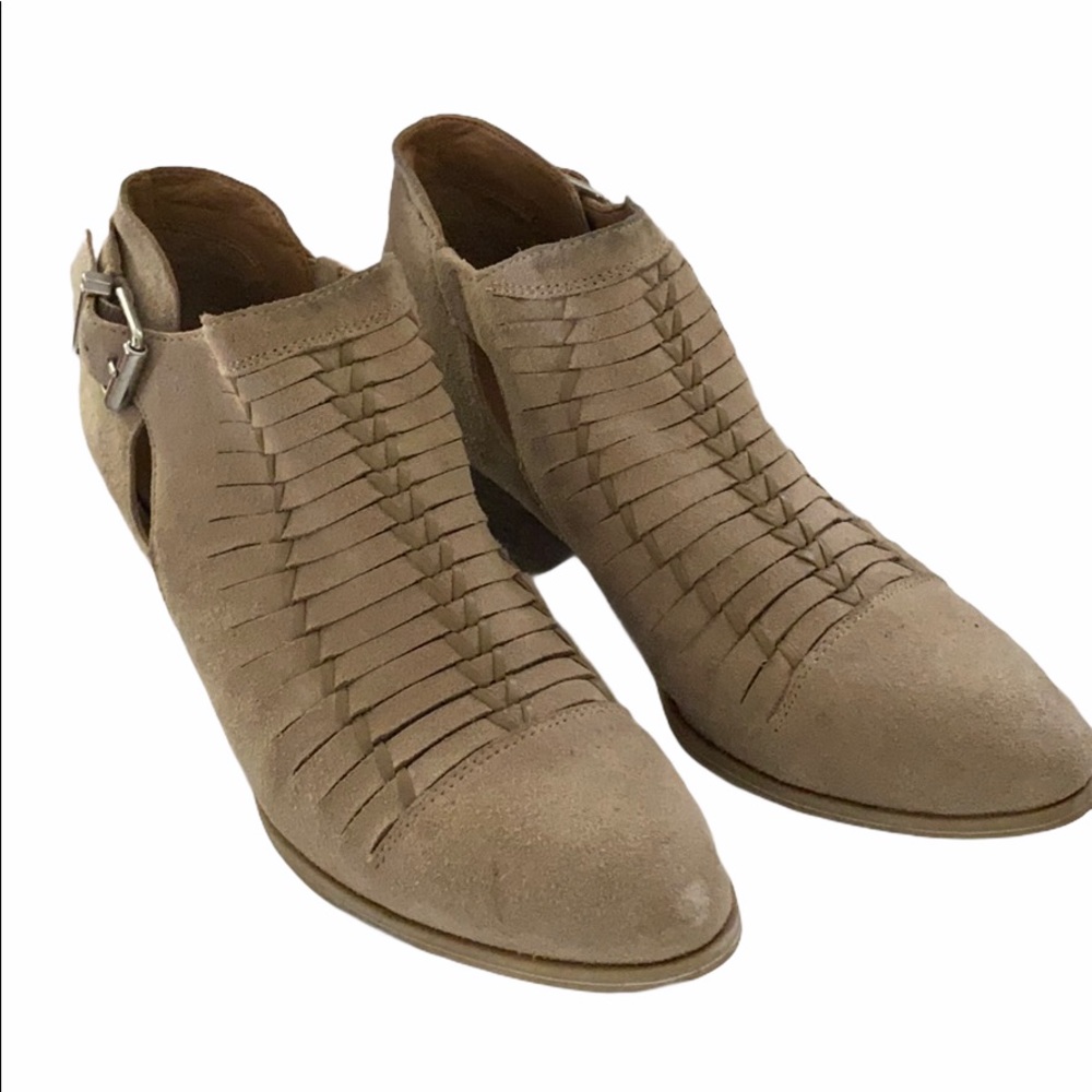 Franco Sarto suede ankle boots